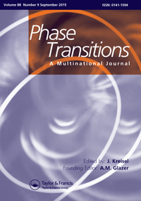 Cover image for Phase Transitions, Volume 88, Issue 9, 2015