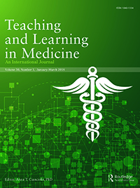 Cover image for Teaching and Learning in Medicine, Volume 30, Issue 1, 2018