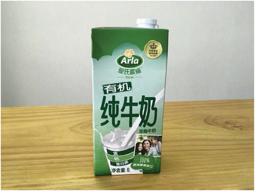 Figure 5. Arla milk package front.