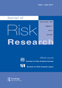 Cover image for Journal of Risk Research, Volume 26, Issue 7, 2023