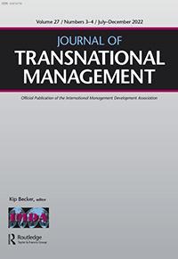 Cover image for Journal of Transnational Management, Volume 27, Issue 3-4, 2022