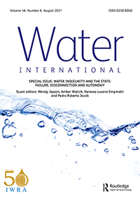 Cover image for Water International, Volume 46, Issue 6, 2021