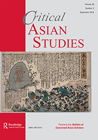 Cover image for Critical Asian Studies, Volume 48, Issue 3, 2016