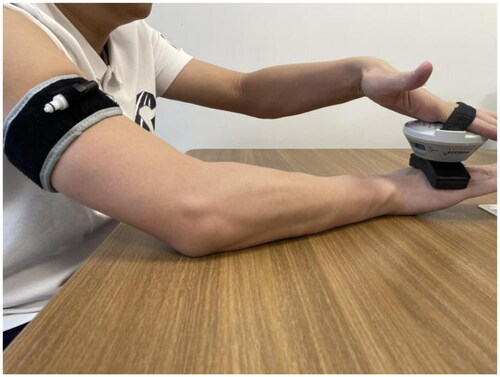 Figure 4. Wrist extension in an anti-gravity direction.
