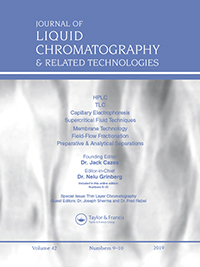 Cover image for Journal of Liquid Chromatography & Related Technologies, Volume 42, Issue 9-10, 2019