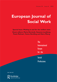 Cover image for European Journal of Social Work, Volume 25, Issue 6, 2022