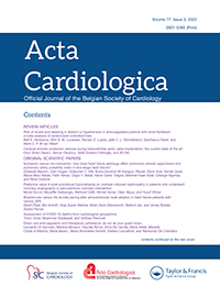 Cover image for Acta Cardiologica, Volume 77, Issue 3, 2022