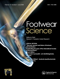 Cover image for Footwear Science, Volume 15, Issue 2, 2023