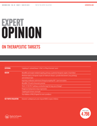 Cover image for Expert Opinion on Therapeutic Targets, Volume 20, Issue 11, 2016