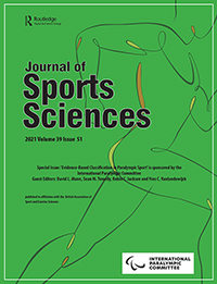 Cover image for Journal of Sports Sciences, Volume 39, Issue sup1, 2021