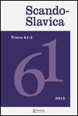 Cover image for Scando-Slavica, Volume 61, Issue 2, 2015