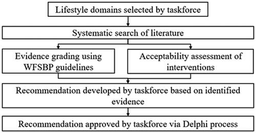 Figure 2. Guideline recommendations development process.