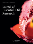 Cover image for Journal of Essential Oil Research, Volume 26, Issue 1, 2014