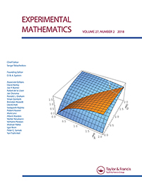 Cover image for Experimental Mathematics, Volume 27, Issue 2, 2018