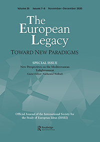 Cover image for The European Legacy, Volume 25, Issue 7-8, 2020