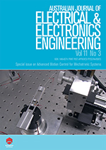 Cover image for Australian Journal of Electrical and Electronics Engineering, Volume 11, Issue 3, 2014