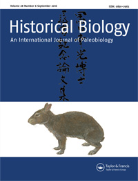 Cover image for Historical Biology, Volume 28, Issue 6, 2016