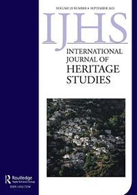 Cover image for International Journal of Heritage Studies, Volume 29, Issue 8, 2023