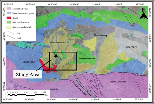 Figure 2. Simplified regional geological map of the New capital city and its neighbouring.