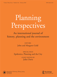 Cover image for Planning Perspectives, Volume 37, Issue 1, 2022