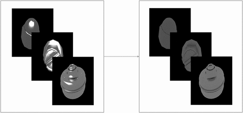 Figure 2. The image-to-image translation in specular highlight removal. The left is the highlight domain, and the right is the diffuse domain.