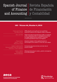 Cover image for Spanish Journal of Finance and Accounting / Revista Española de Financiación y Contabilidad, Volume 44, Issue 4, 2015