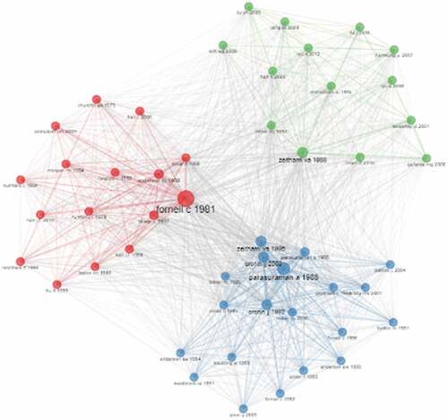 Figure 7. Co-citation network.