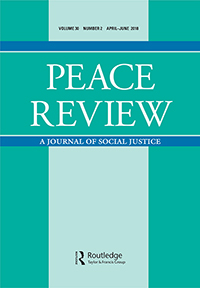 Cover image for Peace Review, Volume 15, Issue 2, 2003