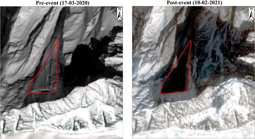 Figure 3. Wedge structure captured by Sentinel-2 MSI.