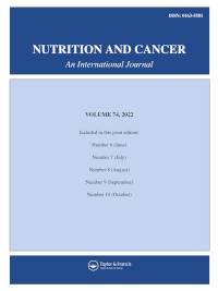 Cover image for Nutrition and Cancer, Volume 74, Issue 10, 2022