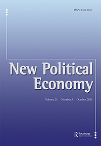Cover image for New Political Economy, Volume 25, Issue 5, 2020