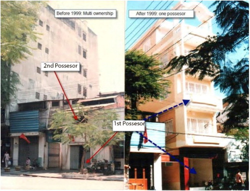 Figure 4. Transformation of house 240 Le Thanh Ton St., HCMC. Source: The owner of building (2010).