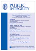 Cover image for Public Integrity, Volume 16, Issue 4, 2014