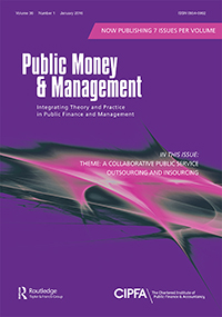 Cover image for Public Money & Management, Volume 36, Issue 1, 2016