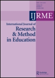 Cover image for International Journal of Research & Method in Education, Volume 26, Issue 2, 2003