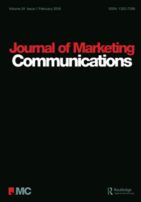 Cover image for Journal of Marketing Communications, Volume 24, Issue 1, 2018