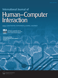Cover image for International Journal of Human–Computer Interaction, Volume 34, Issue 8, 2018