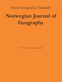 Cover image for Norsk Geografisk Tidsskrift - Norwegian Journal of Geography, Volume 43, Issue 3, 1989