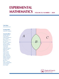 Cover image for Experimental Mathematics, Volume 29, Issue 1, 2020