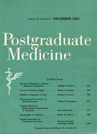 Cover image for Postgraduate Medicine, Volume 36, Issue 6, 1964