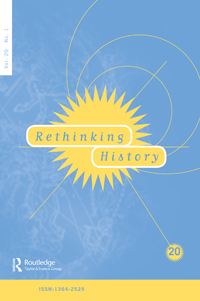 Cover image for Rethinking History, Volume 20, Issue 1, 2016