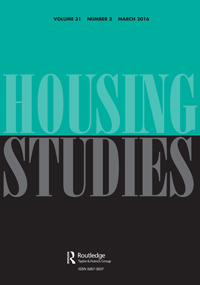 Cover image for Housing Studies, Volume 31, Issue 2, 2016