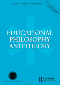 Cover image for Educational Philosophy and Theory, Volume 56, Issue 10, 2024