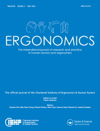Cover image for Ergonomics, Volume 66, Issue 4, 2023