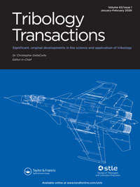 Cover image for Tribology Transactions, Volume 63, Issue 1, 2020