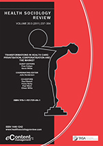 Cover image for Health Sociology Review, Volume 20, Issue 3, 2011