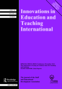 Cover image for Innovations in Education and Teaching International, Volume 54, Issue 2, 2017