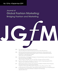 Cover image for Journal of Global Fashion Marketing, Volume 10, Issue 4, 2019