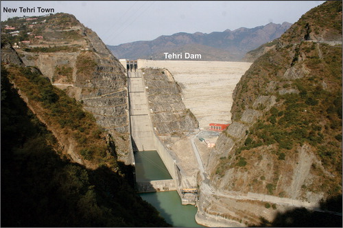 Figure 8. Tehri earth and rock-fill dam is 260.5 m high which is commission on 22-09-206. The site is indeed selected judiciously, however, the problem associated with the catchment stability since the filling of the reservoir remained unresolved.