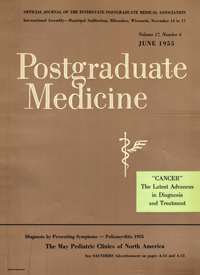 Cover image for Postgraduate Medicine, Volume 17, Issue 6, 1955